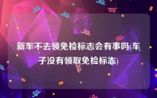 新车不去领免检标志会有事吗(车子没有领取免检标志)