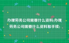 办理劳务公司需要什么资料(办理劳务公司需要什么资料和手续)