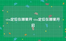 vivo定位在哪里开 vivo定位在哪里开启