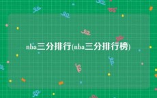 nba三分排行(nba三分排行榜)