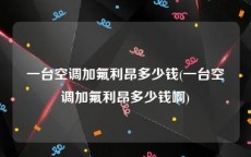 一台空调加氟利昂多少钱(一台空调加氟利昂多少钱啊)