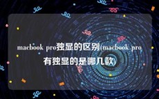 macbook pro独显的区别(macbook pro有独显的是哪几款)