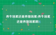 养牛场累还是养猪场累(养牛场累还是养猪场累啊)