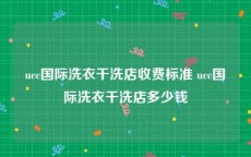 ucc国际洗衣干洗店收费标准 ucc国际洗衣干洗店多少钱