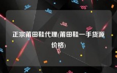 正宗莆田鞋代理(莆田鞋一手货源价格)