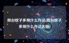 阳台蚊子多用什么办法(阳台蚊子多用什么办法去除)