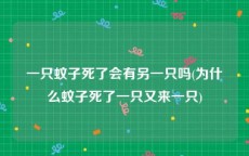 一只蚊子死了会有另一只吗(为什么蚊子死了一只又来一只)