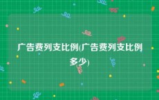 广告费列支比例(广告费列支比例多少)