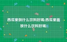 西瓜里倒什么饮料好喝(西瓜里面放什么饮料好喝)