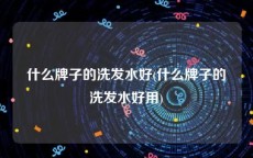 什么牌子的洗发水好(什么牌子的洗发水好用)