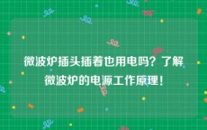 微波炉插头插着也用电吗？了解微波炉的电源工作原理！