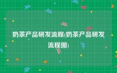 奶茶产品研发流程(奶茶产品研发流程图)
