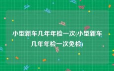 小型新车几年年检一次(小型新车几年年检一次免检)