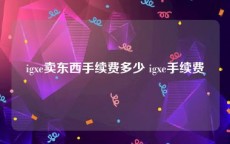 igxe卖东西手续费多少 igxe手续费