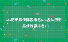 nba历史最佳阵容排名(nba各队历史最佳阵容排名)