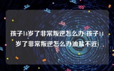 孩子14岁了非常叛逆怎么办(孩子14岁了非常叛逆怎么办油盐不近)