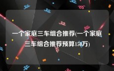 一个家庭三车组合推荐(一个家庭三车组合推荐预算150万)