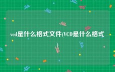 vcd是什么格式文件(VCD是什么格式)