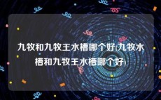 九牧和九牧王水槽哪个好(九牧水槽和九牧王水槽哪个好)