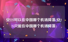 安225可以在中国哪个机场降落(安225只能在中国哪个机场降落)