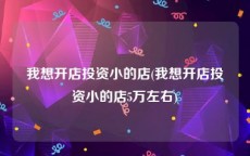 我想开店投资小的店(我想开店投资小的店5万左右)