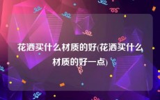 花洒买什么材质的好(花洒买什么材质的好一点)