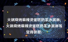 火锅烧烤麻辣烫蛋糕奶茶冰淇淋(火锅烧烤麻辣烫蛋糕奶茶冰淇淋等觉得很赞)