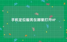 手机定位服务在哪里打开OP