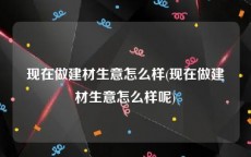现在做建材生意怎么样(现在做建材生意怎么样呢)