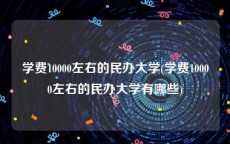 学费10000左右的民办大学(学费10000左右的民办大学有哪些)
