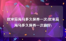 欧米茄海马多久保养一次(欧米茄海马多久保养一次最好)