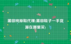 莆田纯原鞋代理(莆田鞋子一手货源在哪里买)