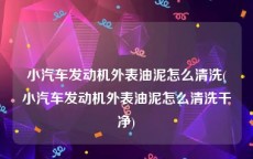 小汽车发动机外表油泥怎么清洗(小汽车发动机外表油泥怎么清洗干净)