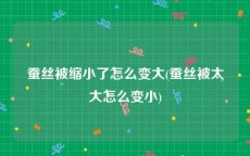 蚕丝被缩小了怎么变大(蚕丝被太大怎么变小)