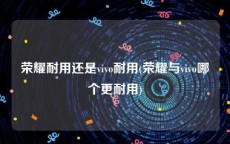 荣耀耐用还是vivo耐用(荣耀与vivo哪个更耐用)