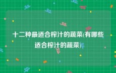 十二种最适合榨汁的蔬菜(有哪些适合榨汁的蔬菜)