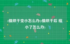 t恤烘干变小怎么办(t恤烘干后 缩小了怎么办)