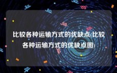 比较各种运输方式的优缺点(比较各种运输方式的优缺点图)