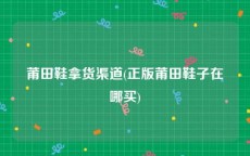 莆田鞋拿货渠道(正版莆田鞋子在哪买)
