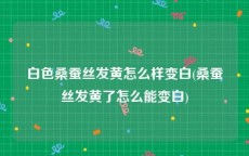 白色桑蚕丝发黄怎么样变白(桑蚕丝发黄了怎么能变白)