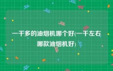 一千多的油烟机哪个好(一千左右哪款油烟机好)
