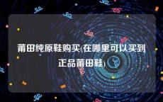 莆田纯原鞋购买(在哪里可以买到正品莆田鞋)