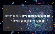 2022节目单时代少年团(全球音乐榜上榜2022节目单时代少年团)