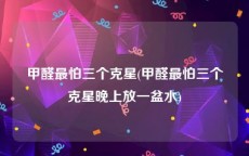 甲醛最怕三个克星(甲醛最怕三个克星晚上放一盆水)