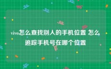 vivo怎么查找别人的手机位置 怎么追踪手机号在哪个位置