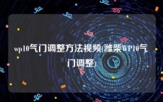 wp10气门调整方法视频(潍柴WP10气门调整)