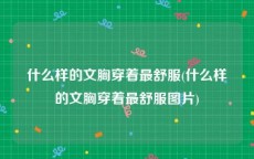 什么样的文胸穿着最舒服(什么样的文胸穿着最舒服图片)