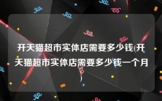 开天猫超市实体店需要多少钱(开天猫超市实体店需要多少钱一个月)