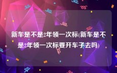 新车是不是2年领一次标(新车是不是2年领一次标要开车子去吗)