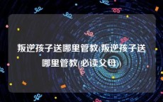 叛逆孩子送哪里管教(叛逆孩子送哪里管教(必读父母))